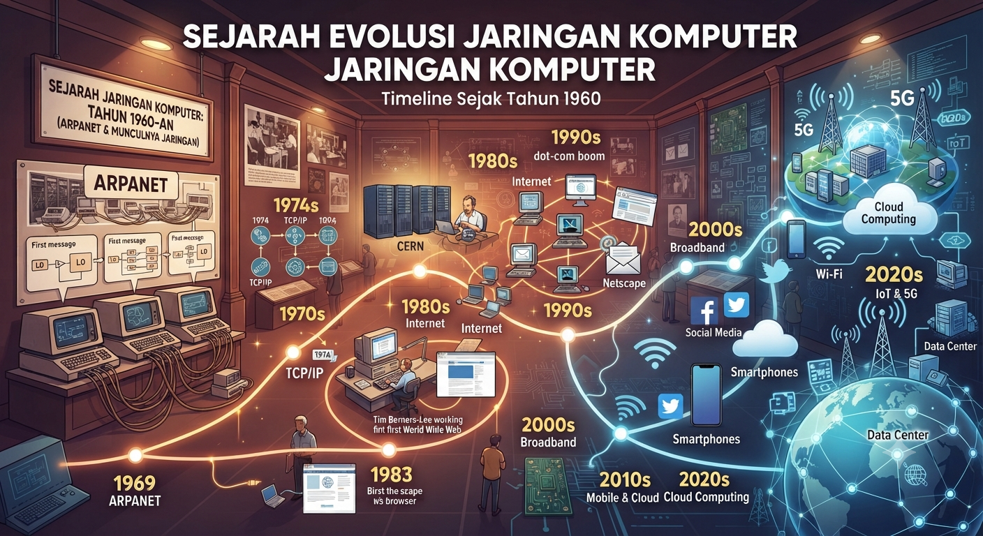 Sejarah Evolusi Jaringan Komputer
