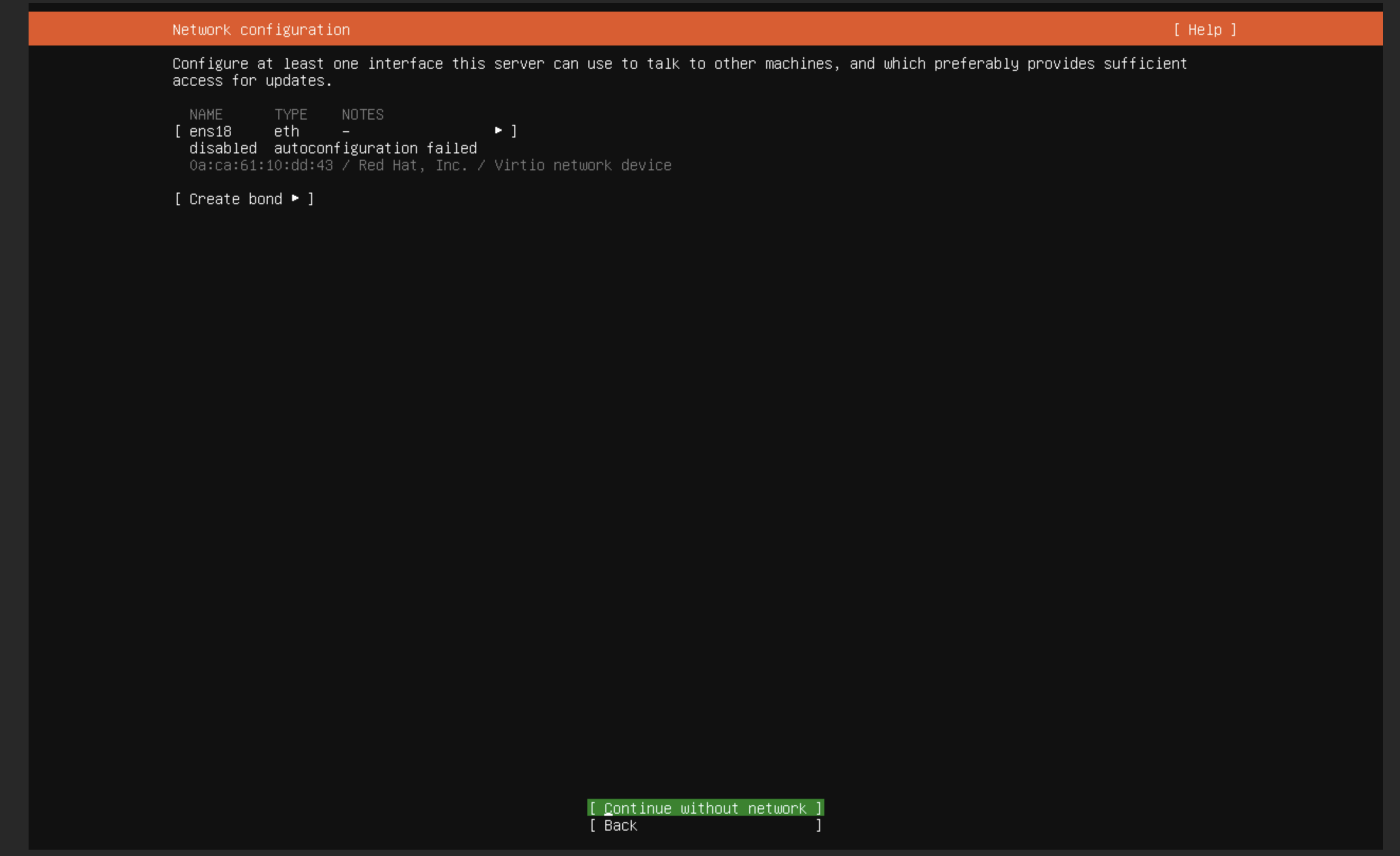 Continue without Network